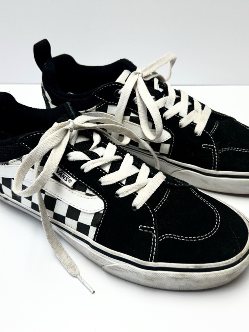 Vans Off The Wall Mens Skater Core Checkers Suede Canvas Unisex Sneakers Size 8
